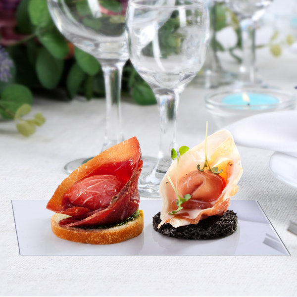 Ebern Designs Acrylic Dessert Plates & Appetizer Plates In Clear (set